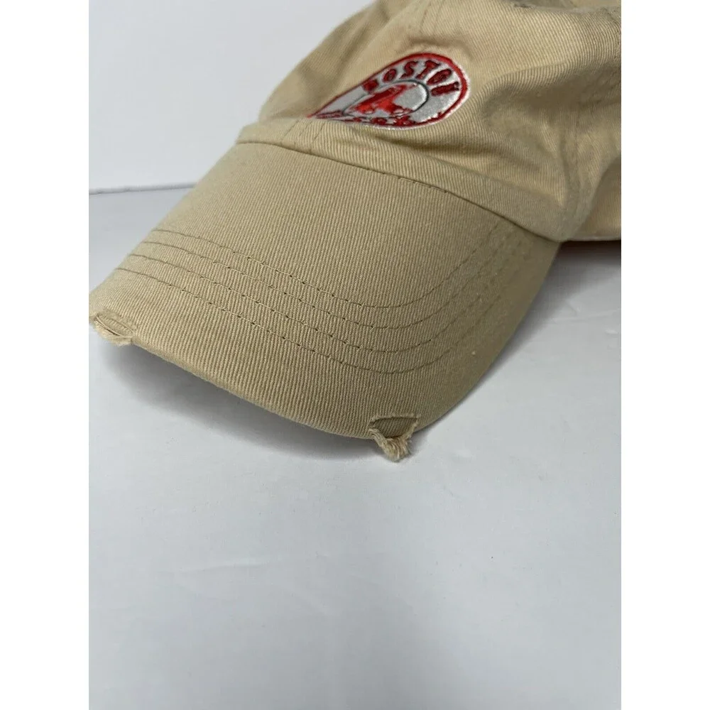Boston Red Sox Youth Hat Cap Khaki Tan Adjustable Distressed Look Budweiser
